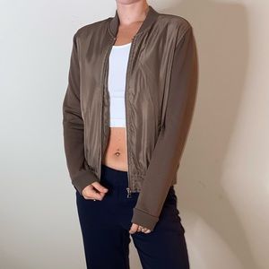 Zip up lightweight bomber jacket